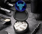 Snus Storage Case Taurus Zodiac Grinder Black