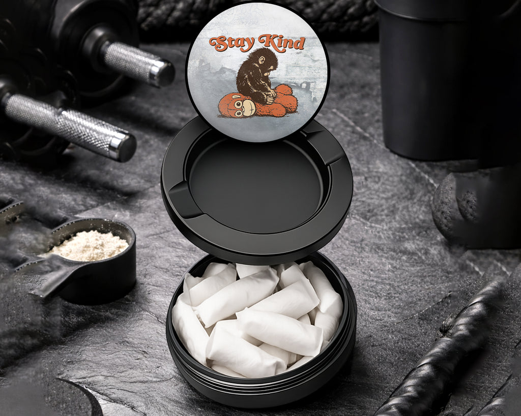 Snus Storage Case Punch Stay Kind Monkey Black