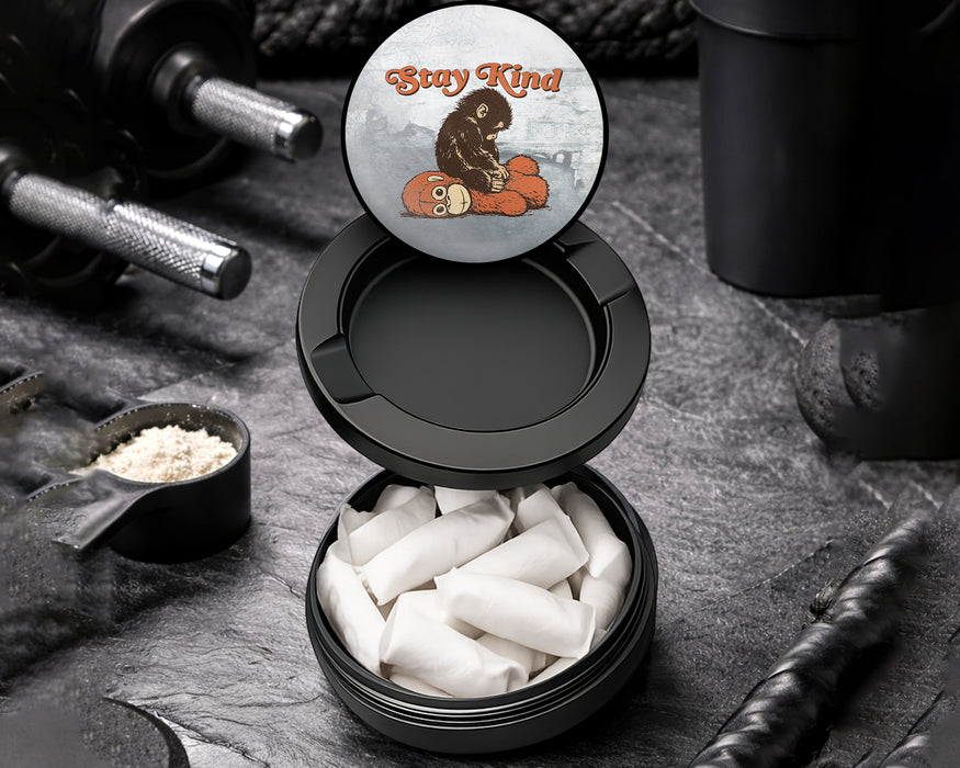 Snus Storage Case Punch Stay Kind Monkey Black