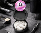 Snus Storage Case Pink Magic 8 Ball Digital Pop Art Black