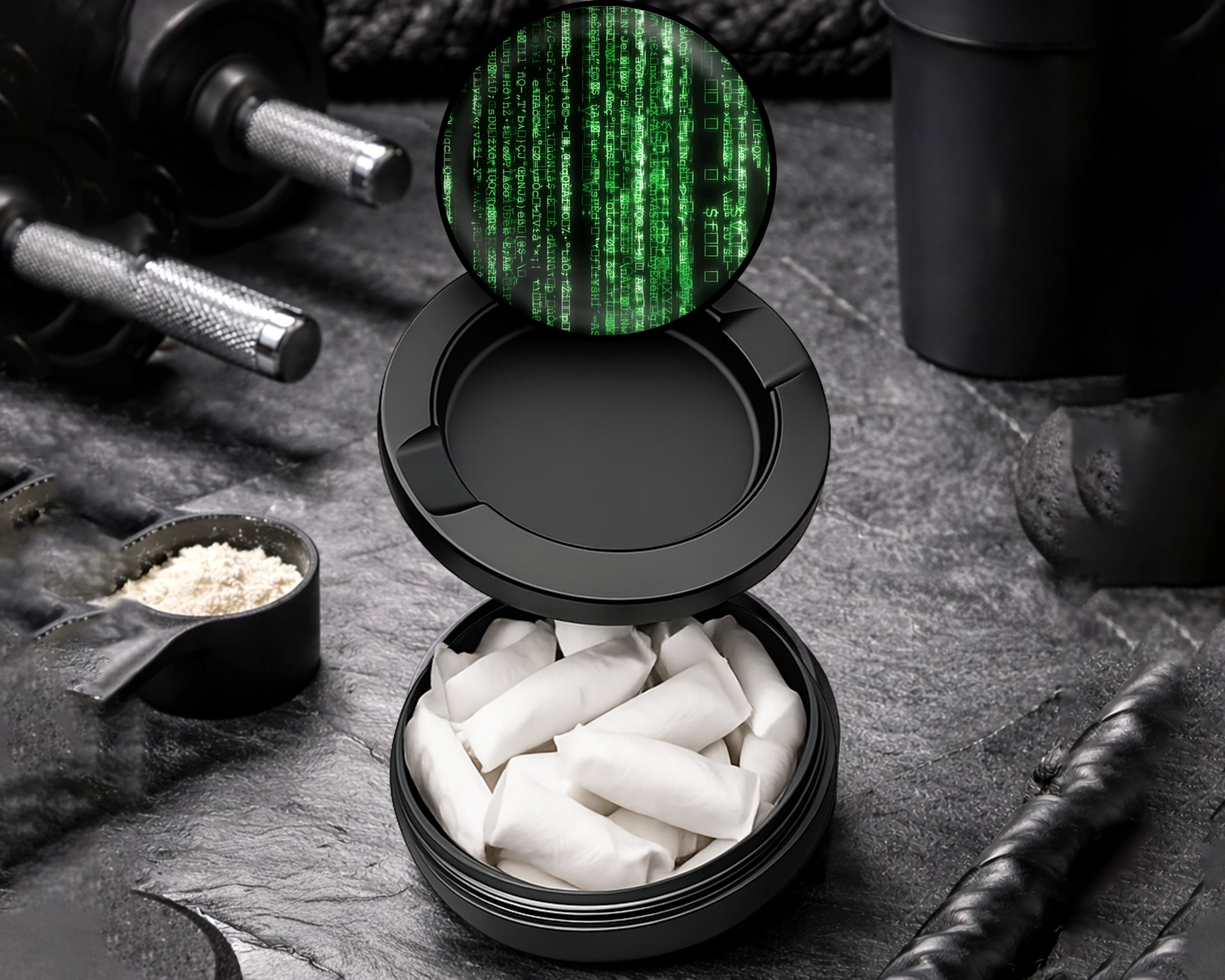 Snus Storage Case The Matrix Code Black