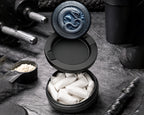 Snus Storage Case Oceanic Ouroboros Rune Circle Black