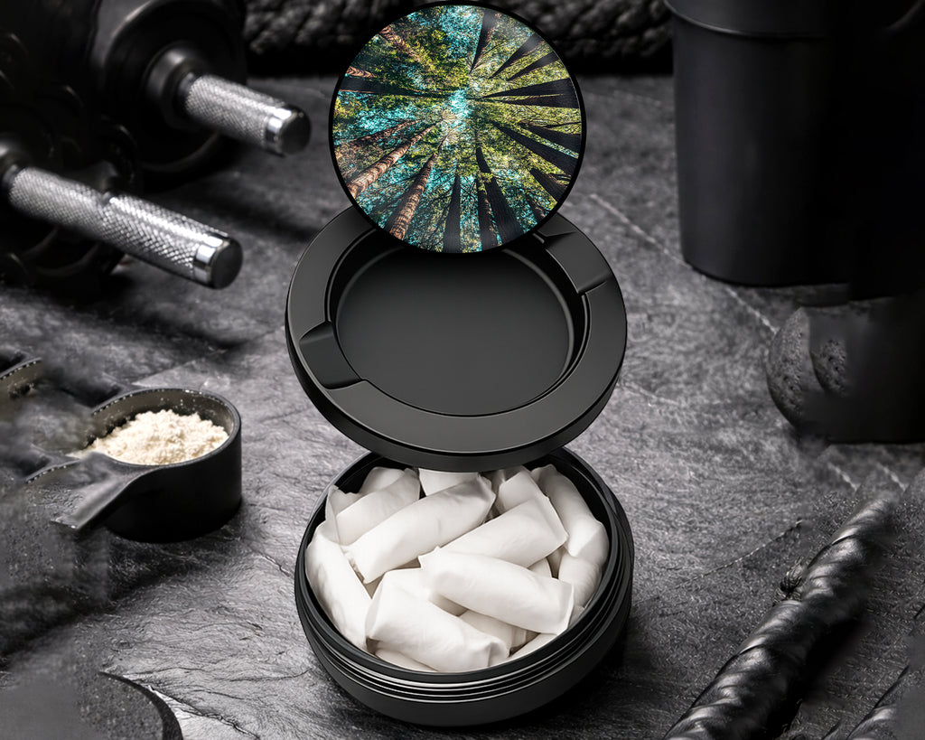 Snus Storage Case Trees Forest Black