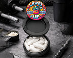 Snus Storage Case LEVEL UP Gamer Snus Holder, 8-Bit Retro Black