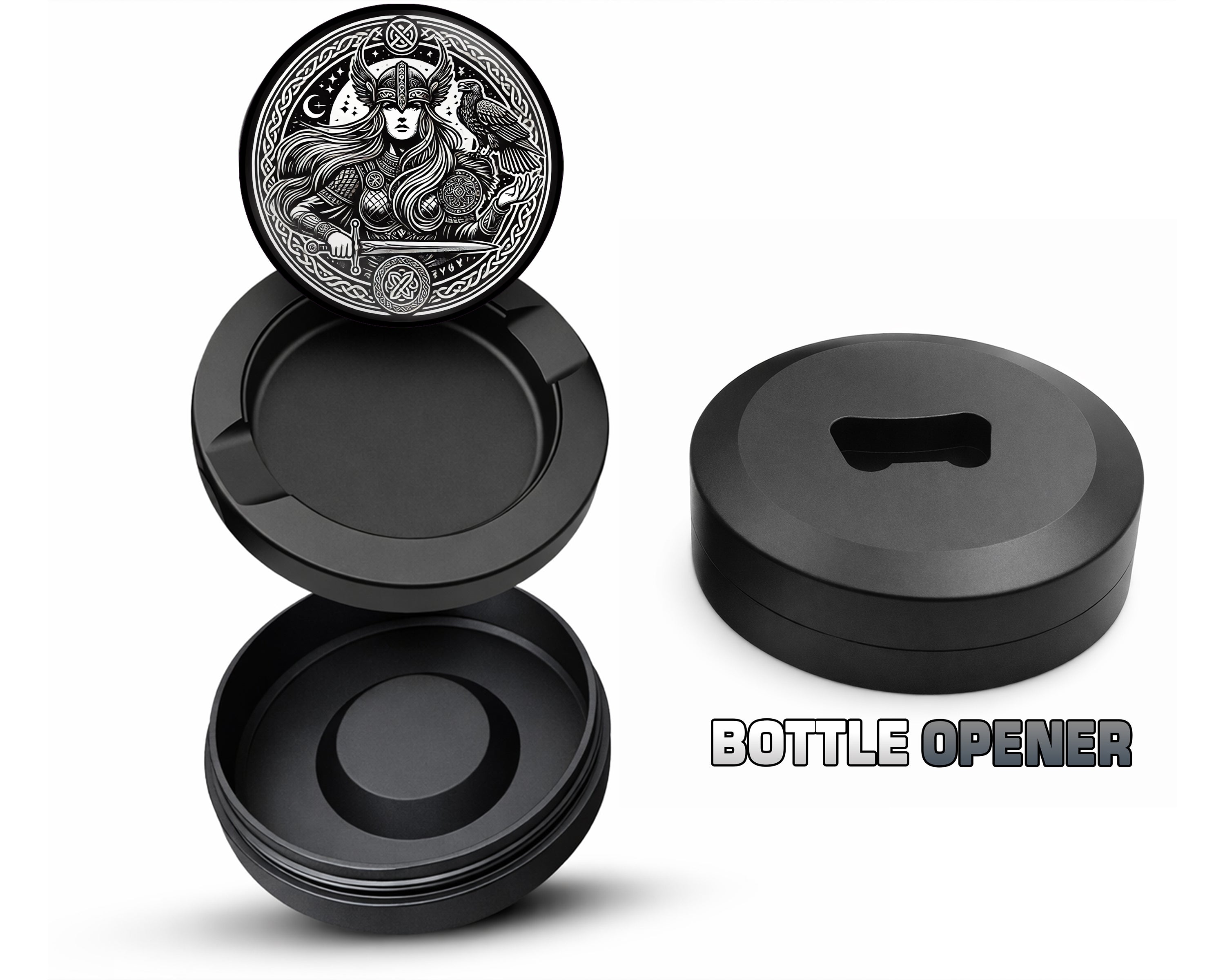 Freya Norse Goddess Snus Storage Case Bottle Opener