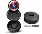 Captain Shield Superhero Comic Art Emblem Snus Storage Case Bottle Opener