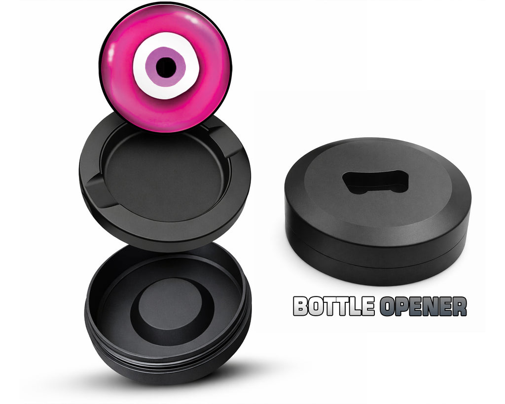Pink Evil Eye Nazar Amulet Snus Storage Case Bottle Opener
