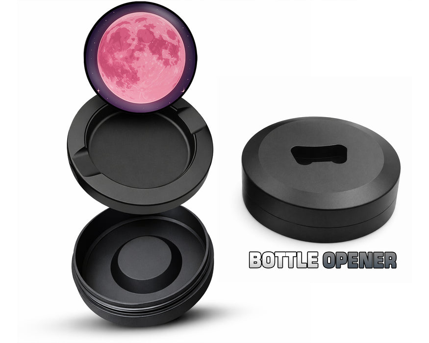 Anime Rose Pink Full Moon Aesthetic Snus Storage Case Bottle Opener
