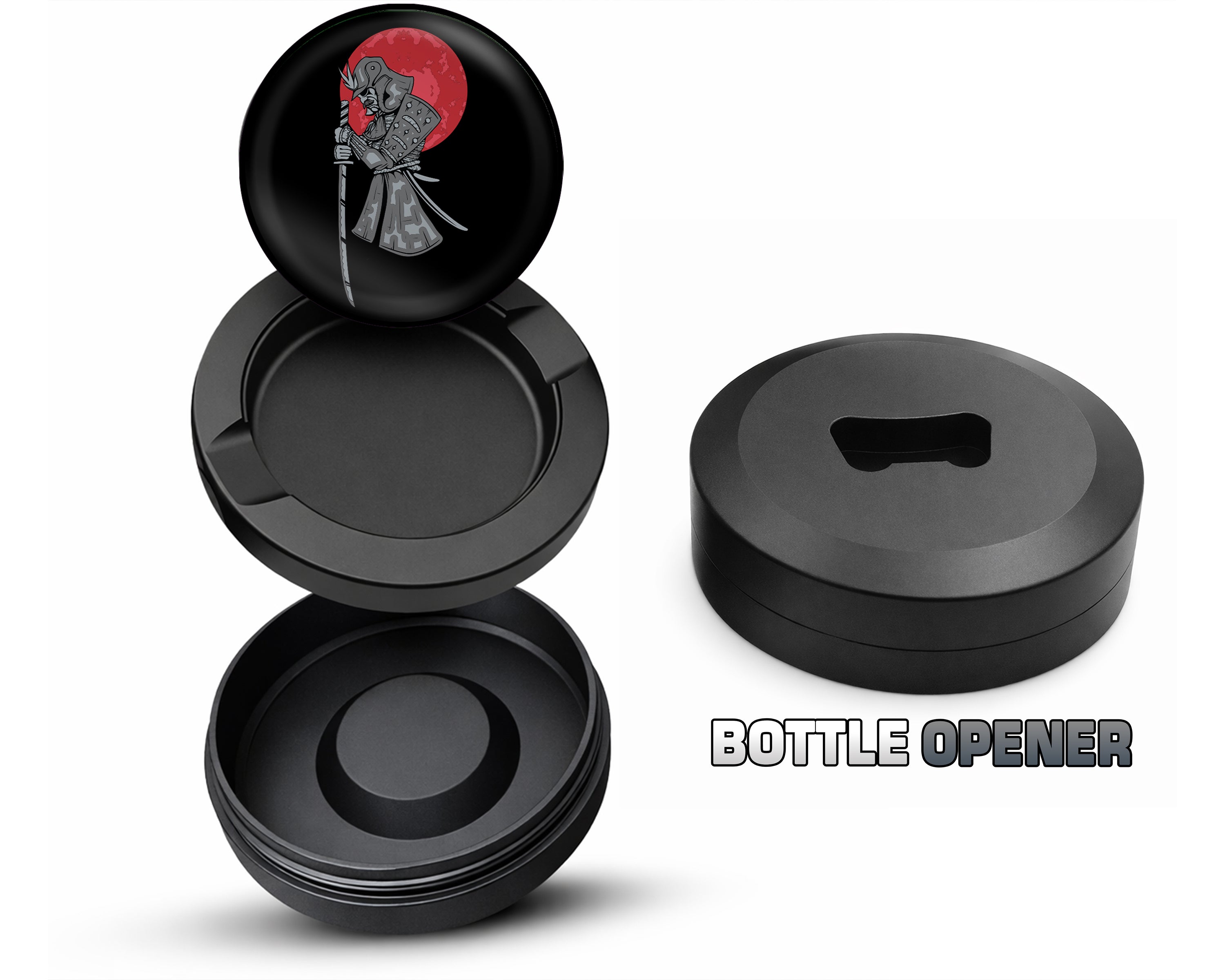 Japanese Samurai Anime Snus Storage Case Bottle Opener