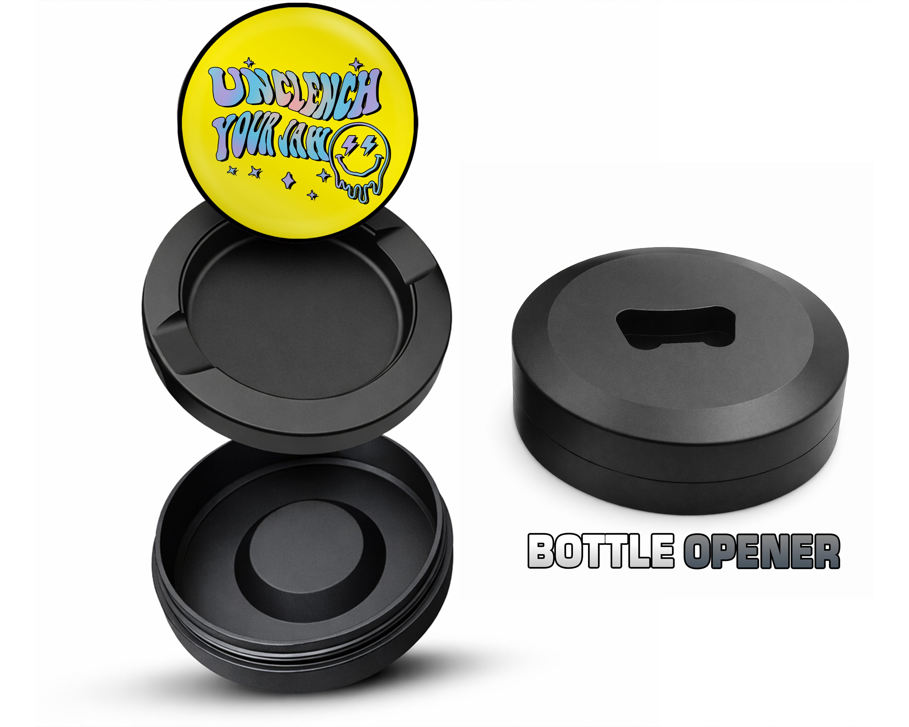 Unclench Your Jaw Snus Storage Case Bottle Opener