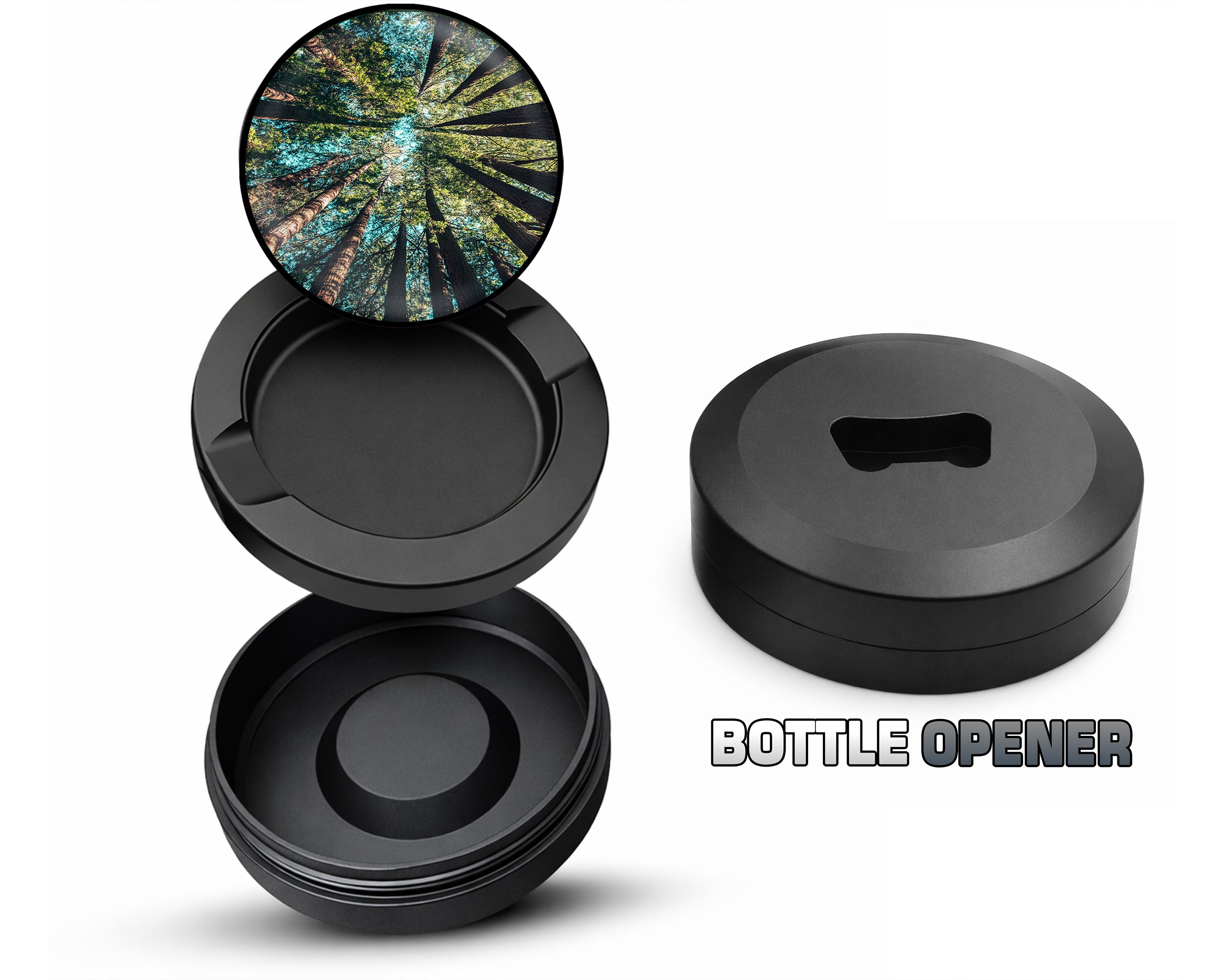 Trees Forest Snus Storage Case Bottle Opener