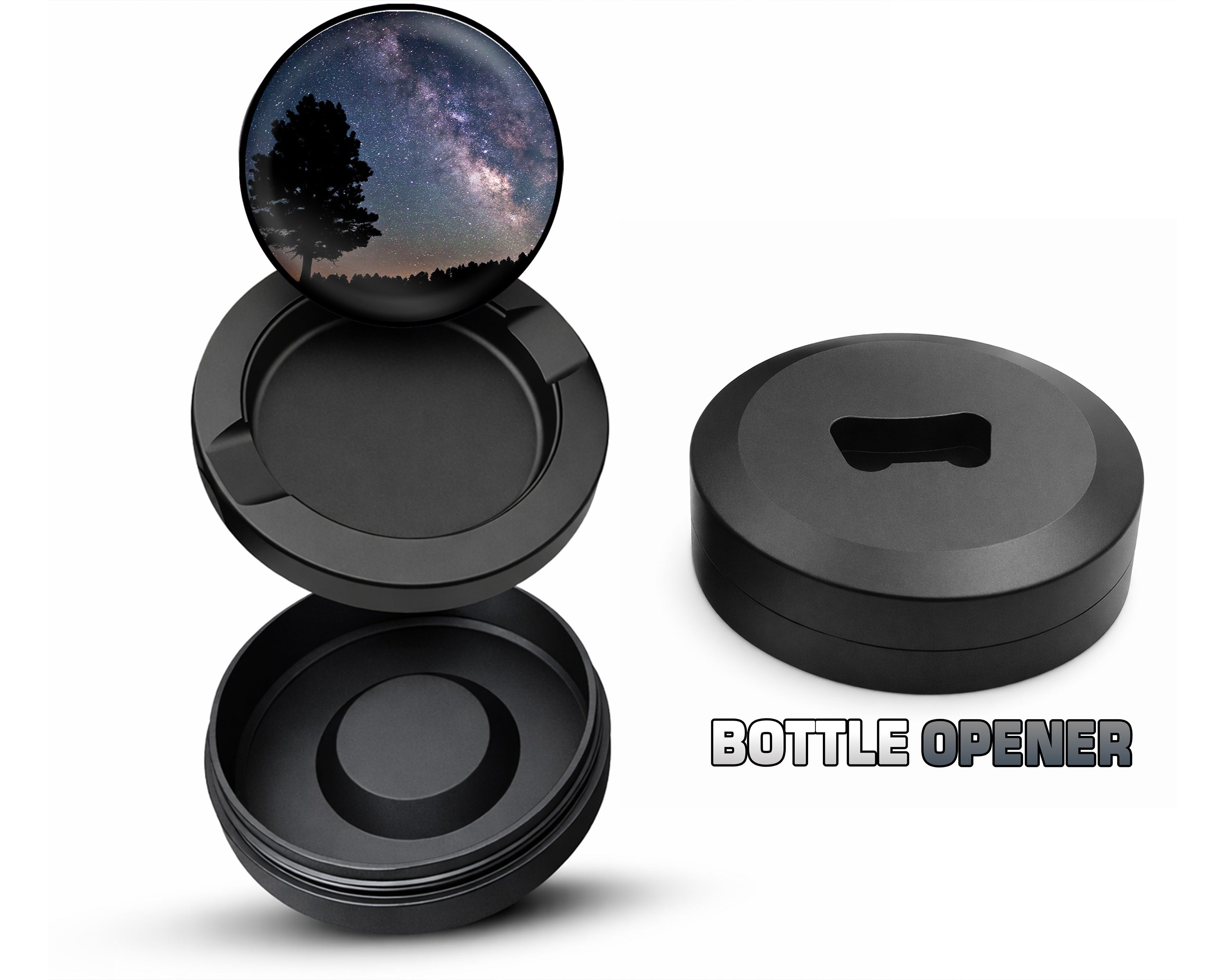 Milky Way Galaxy Snus Storage Case Bottle Opener