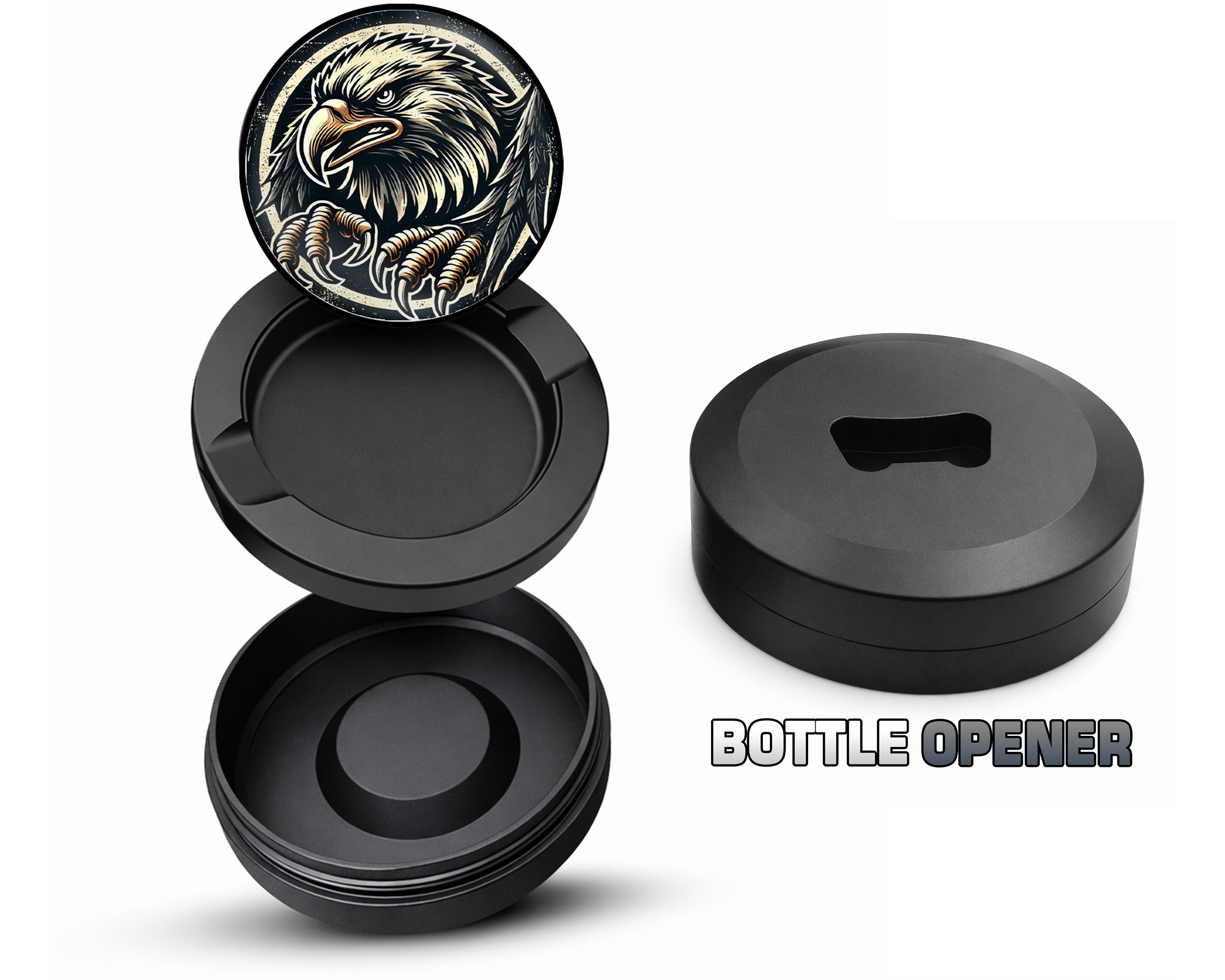 American Eagle Power Snus Storage Case Bottle Opener
