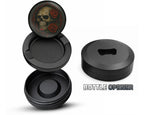 Dark Skull with Red Roses Gothic Ink Style Snus Storage Case Bottle Opener