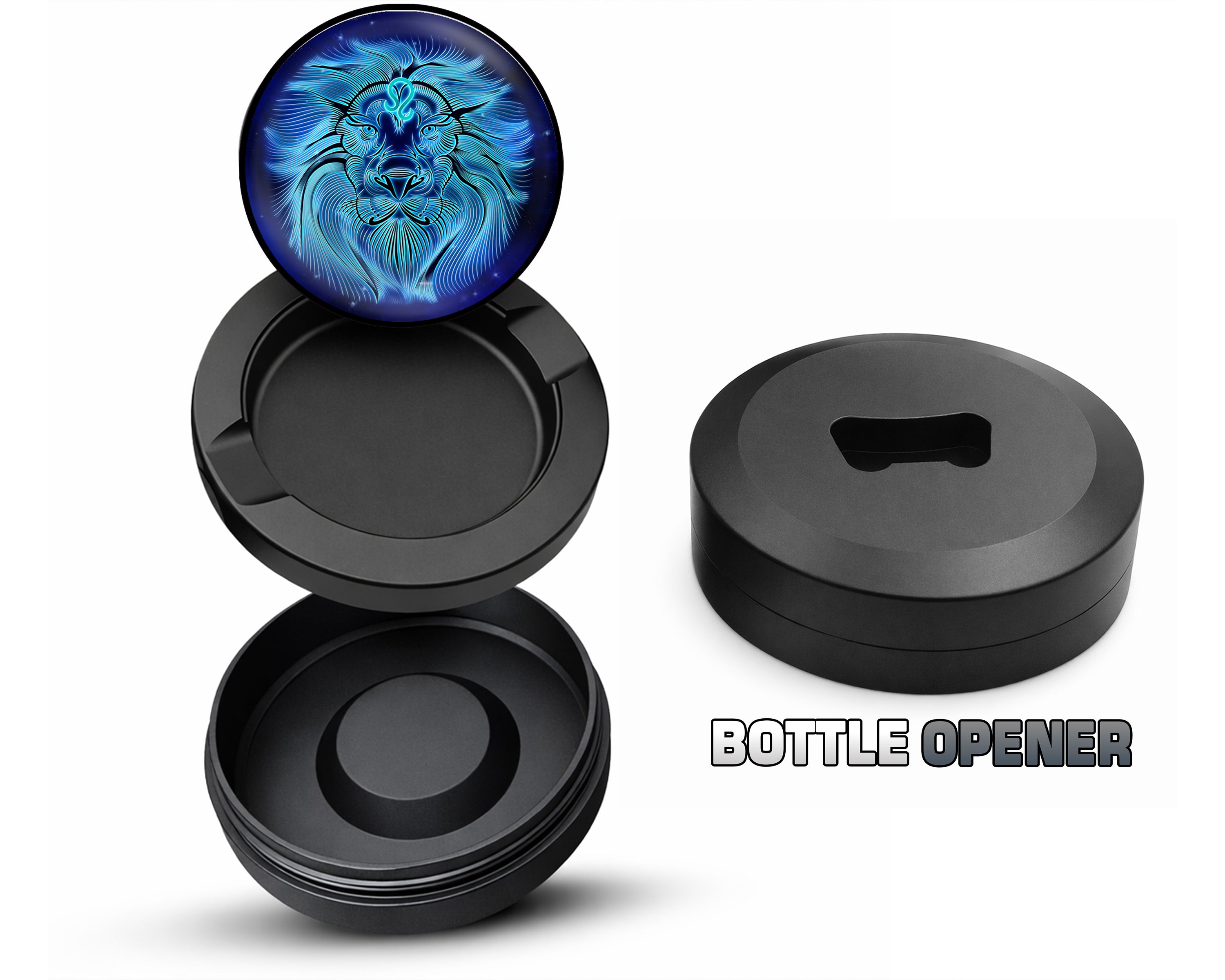 Leo Zodiac Astrology Snus Storage Case Bottle Opener