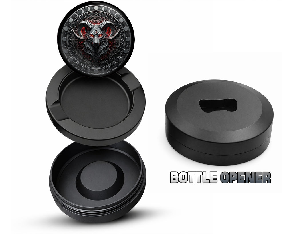 Lunar Inferno Ram Sigil Snus Storage Case Bottle Opener