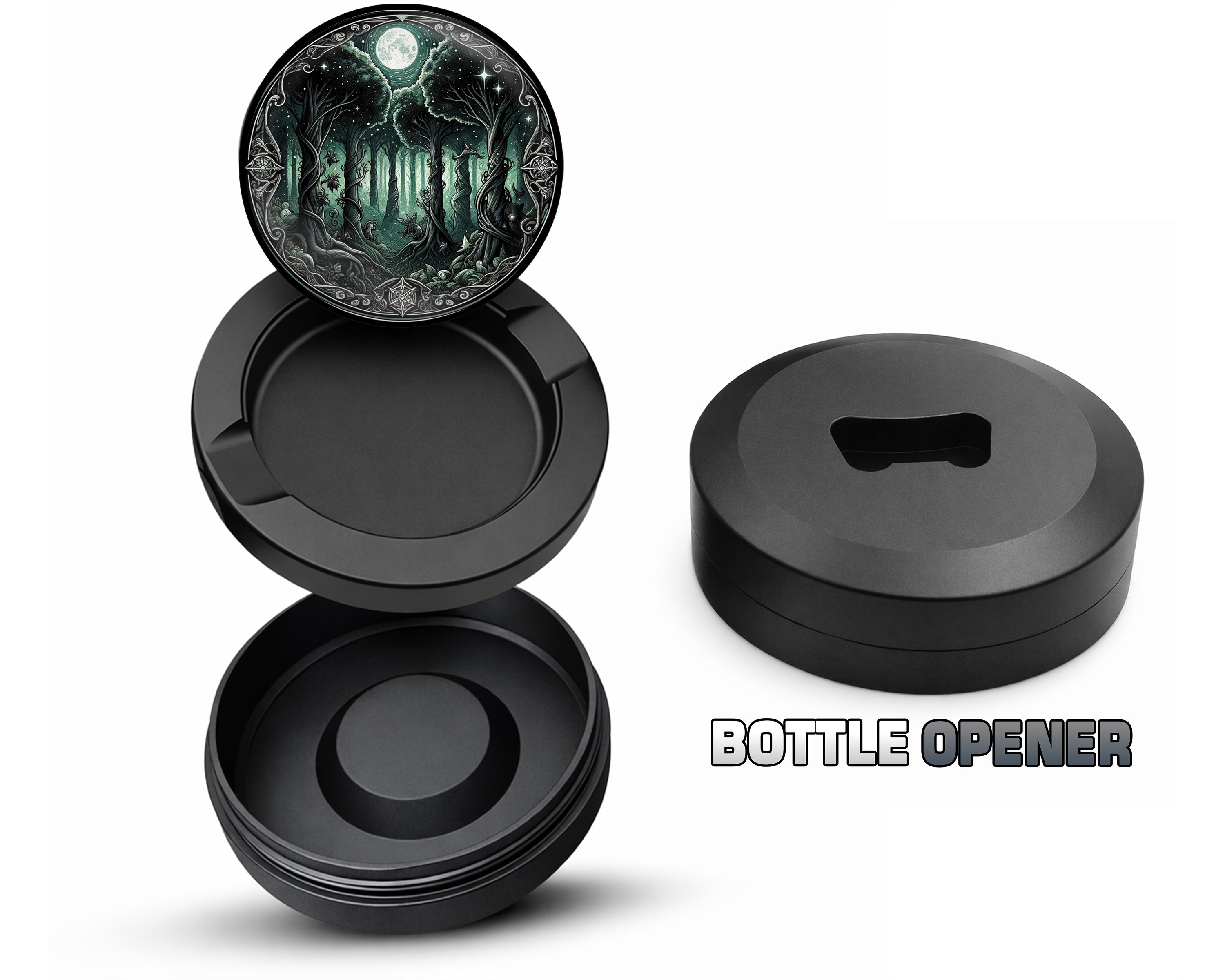 Enchanting Forest Snus Storage Case Bottle Opener