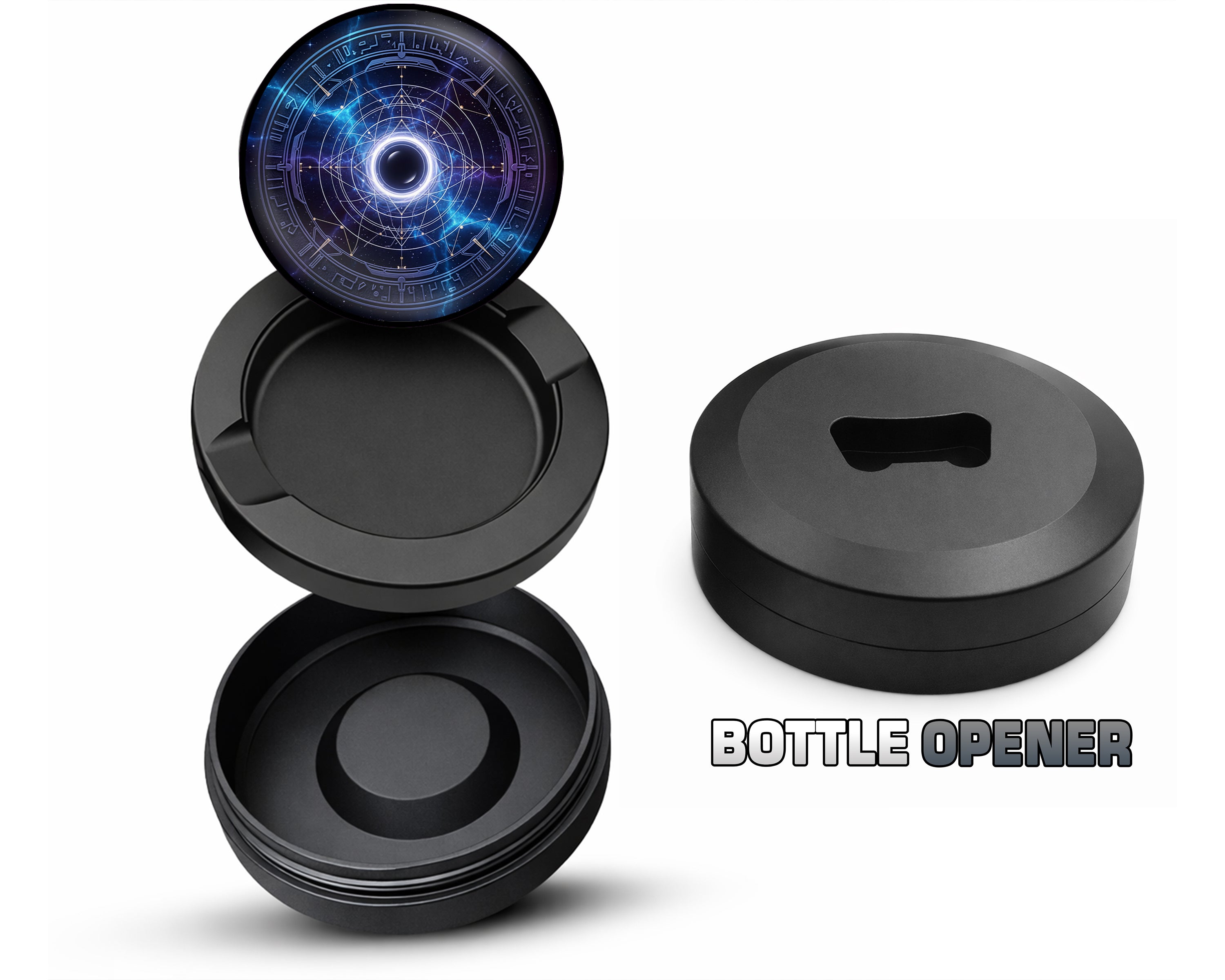 Galactic Portal Star Map Snus Storage Case Bottle Opener