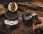 Pin-Up Girl with Tattoos Classic Rockabilly Style Snus Storage Case Bottle Opener