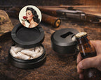 Romantic Retro Rose Beauty Snus Storage Case Bottle Opener