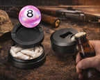 Pink Magic 8 Ball Digital Pop Art Snus Storage Case Bottle Opener