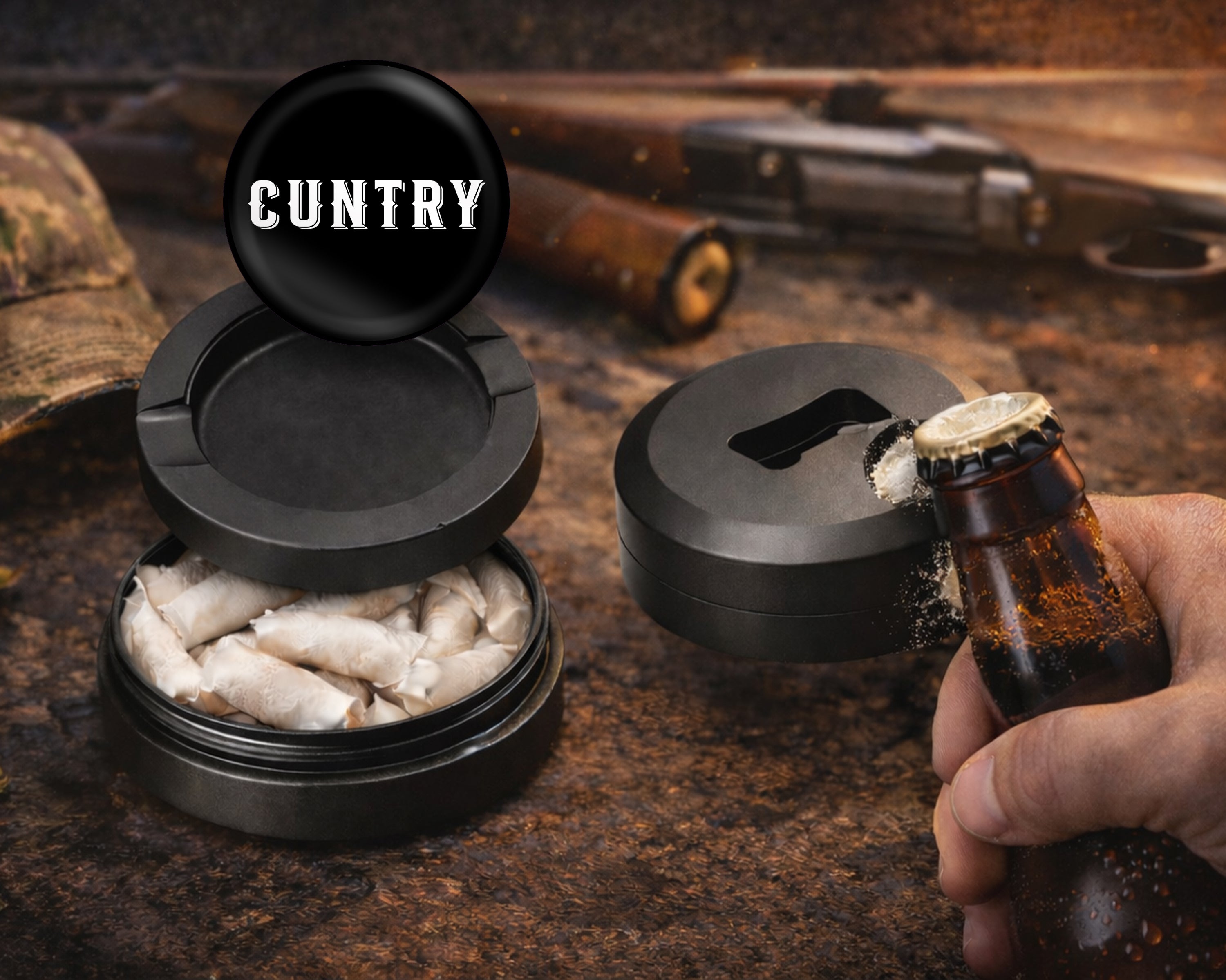 Cuntry Been Country Snus Storage Case Bottle Opener