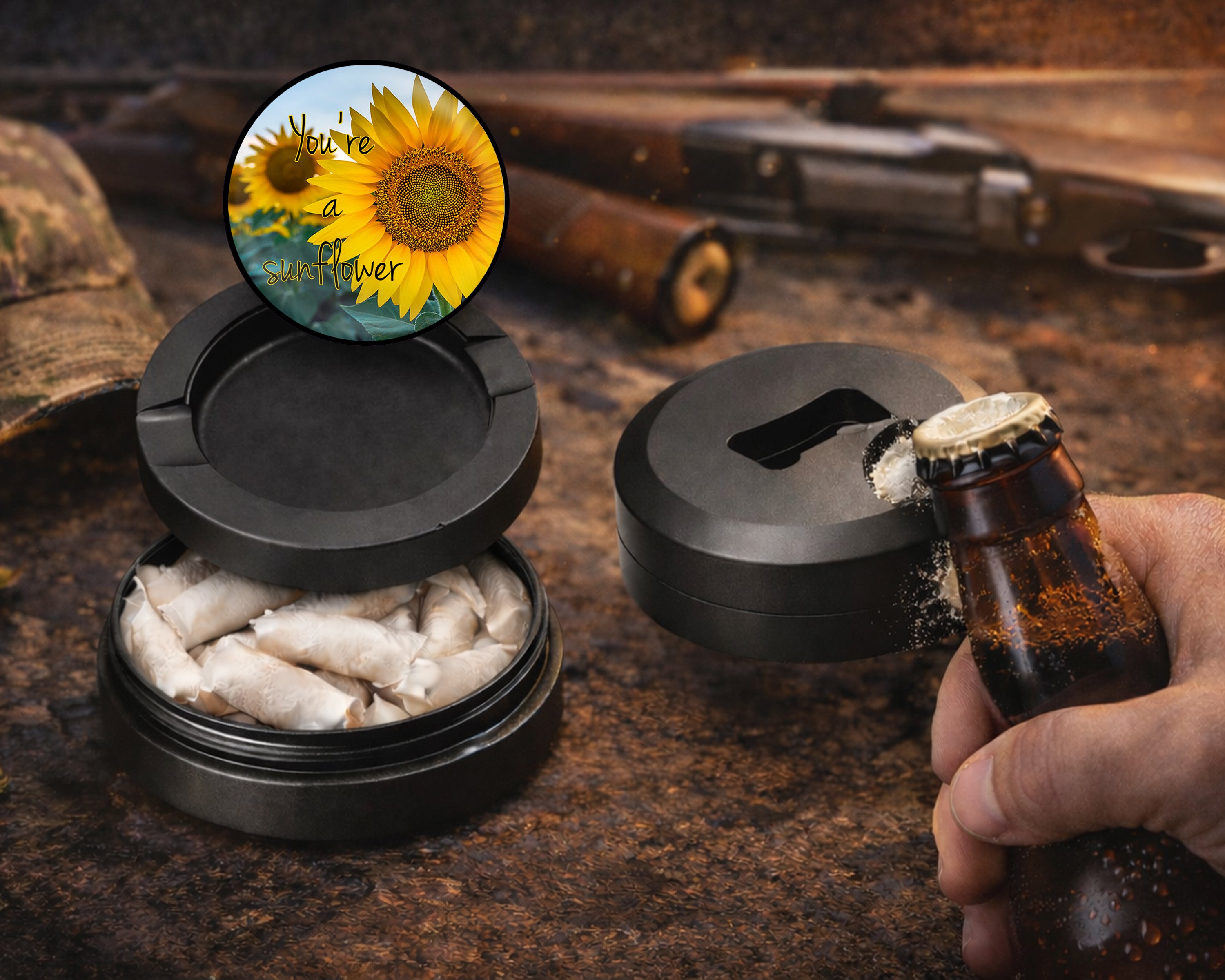 You're a Sunflower Snus Storage Case Bottle Opener