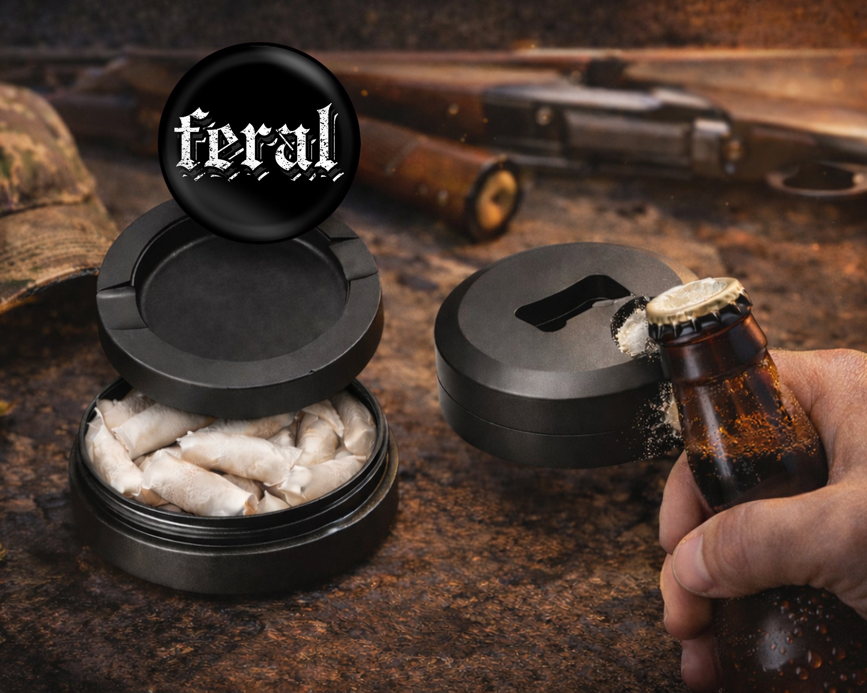 Feral Snus Storage Case Bottle Opener