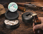 Jesus With Cig Vaporwave Snus Storage Case Bottle Opener