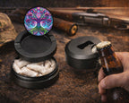 Psychedelic Yggdrasil, Old Norse Tree Of Life Snus Storage Case Bottle Opener