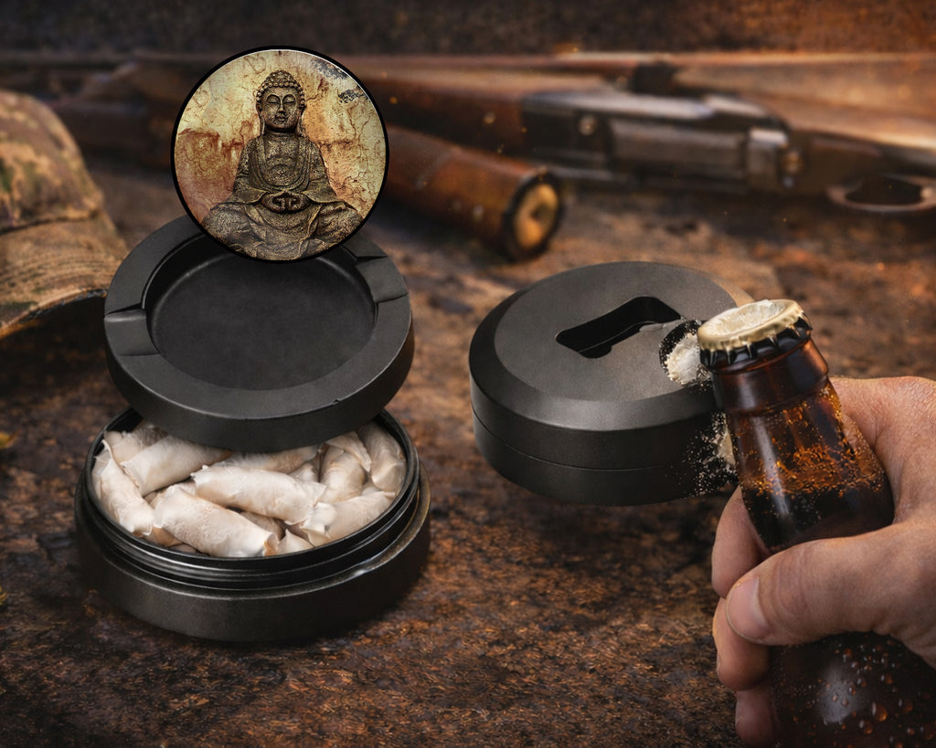 Buddha Pattina Buddhist Statue Snus Storage Case Bottle Opener