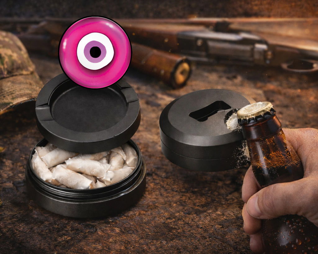 Pink Evil Eye Nazar Amulet Snus Storage Case Bottle Opener