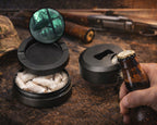 Great White Shark in the Forest Snus Storage Case Bottle Opener