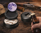 Purple Full Moon Aesthetic Celestial Art Snus Storage Case Bottle Opener