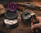 Purple Cat Lover Snus Storage Case Bottle Opener