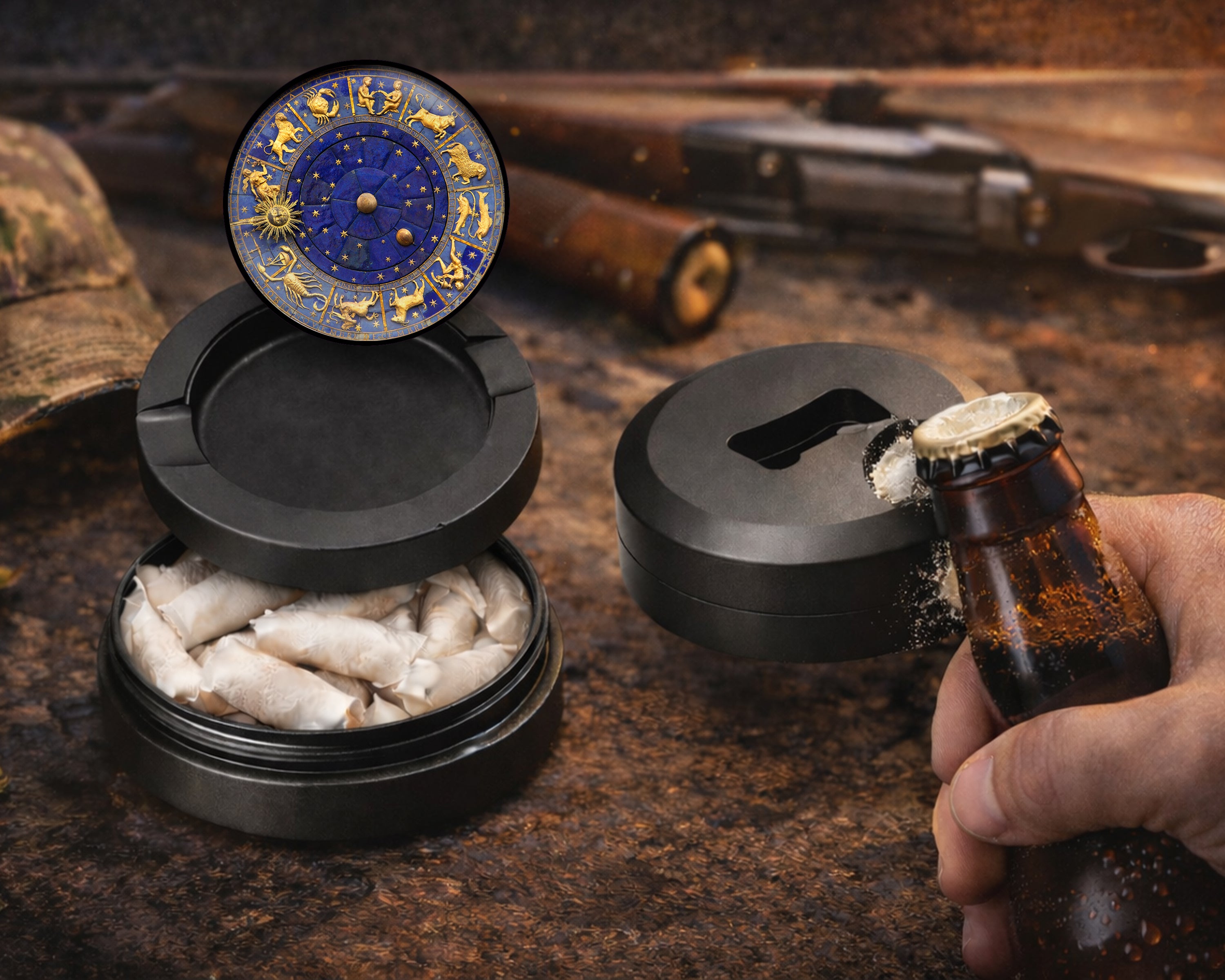 Zodiac Astrology, Signs Of The Zodiac Snus Storage Case Bottle Opener