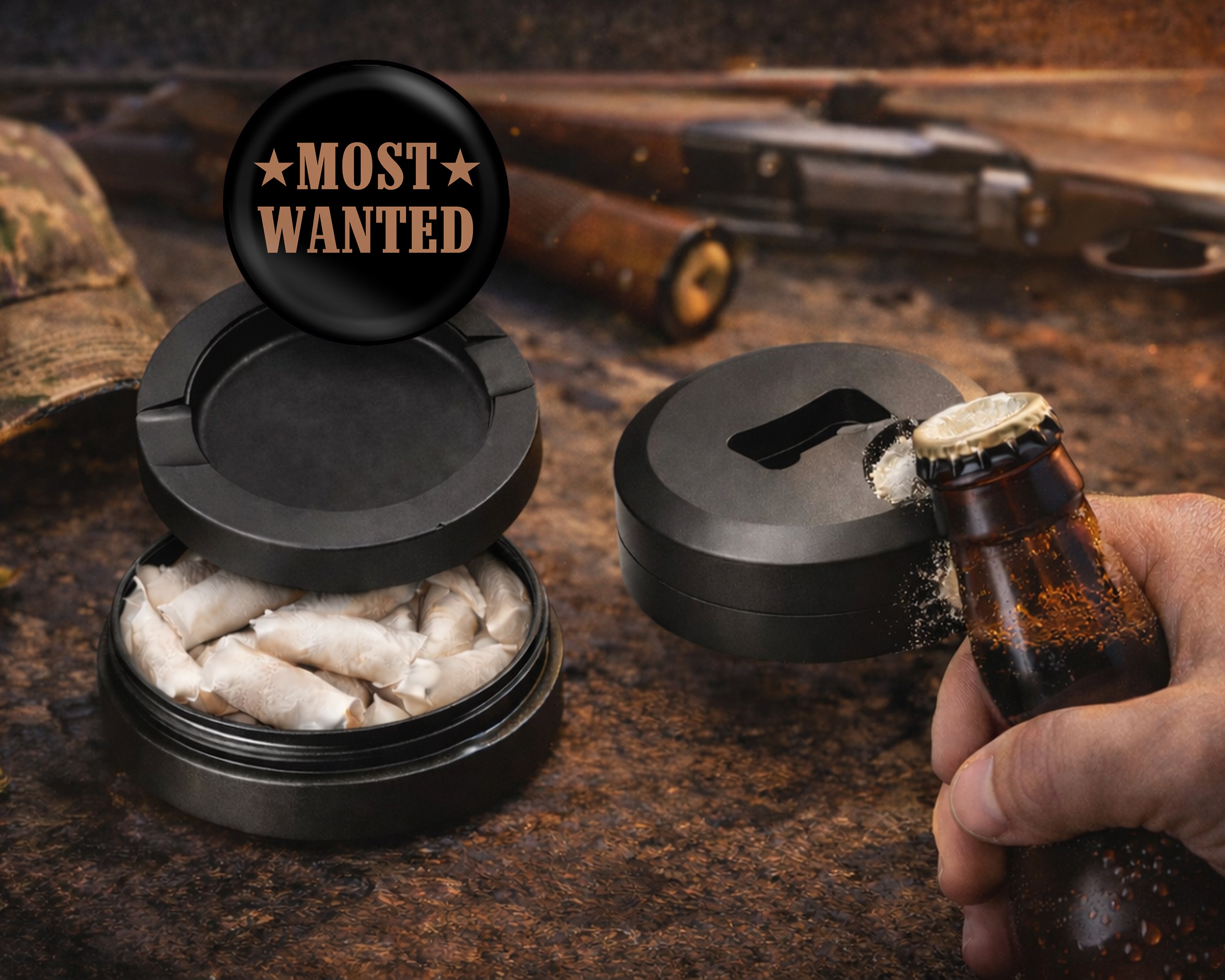 Most Wanted Carter Snus Storage Case Bottle Opener