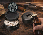 Deer Hunting Heartbeat Snus Storage Case Bottle Opener