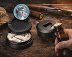 Michelangelo Statue Of David Blowing A Bubble Snus Storage Case Bottle Opener