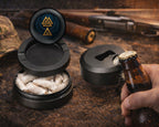 Valknut Wings Norse Emblem Snus Storage Case Bottle Opener