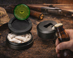 Golden All-Seeing Eye Snus Storage Case Bottle Opener