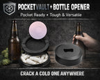 Minimalist Crescent Moon Magic Snus Storage Case Bottle Opener