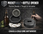 Runic Serpents Norse Sigil Snus Storage Case Bottle Opener