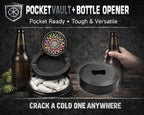 Mandala Trippy  Snus Storage Case Bottle Opener