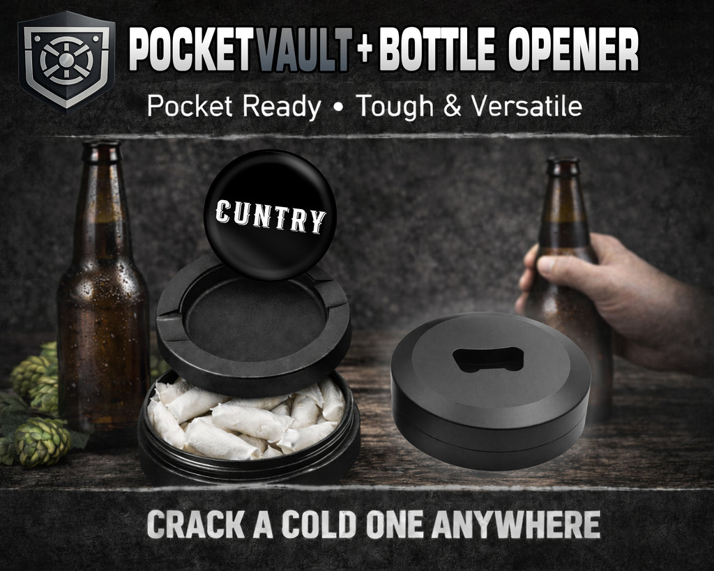 Cuntry Been Country Snus Storage Case Bottle Opener