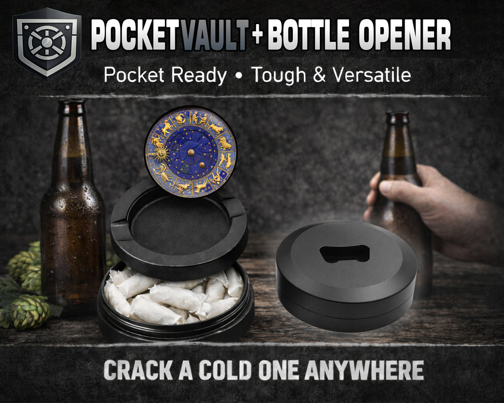 Zodiac Astrology, Signs Of The Zodiac Snus Storage Case Bottle Opener