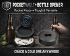 Runic Sea Serpent Emblem Snus Storage Case Bottle Opener