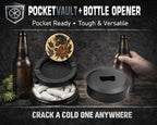 Classic Skull and Roses Flash Tattoo Design Snus Storage Case Bottle Opener