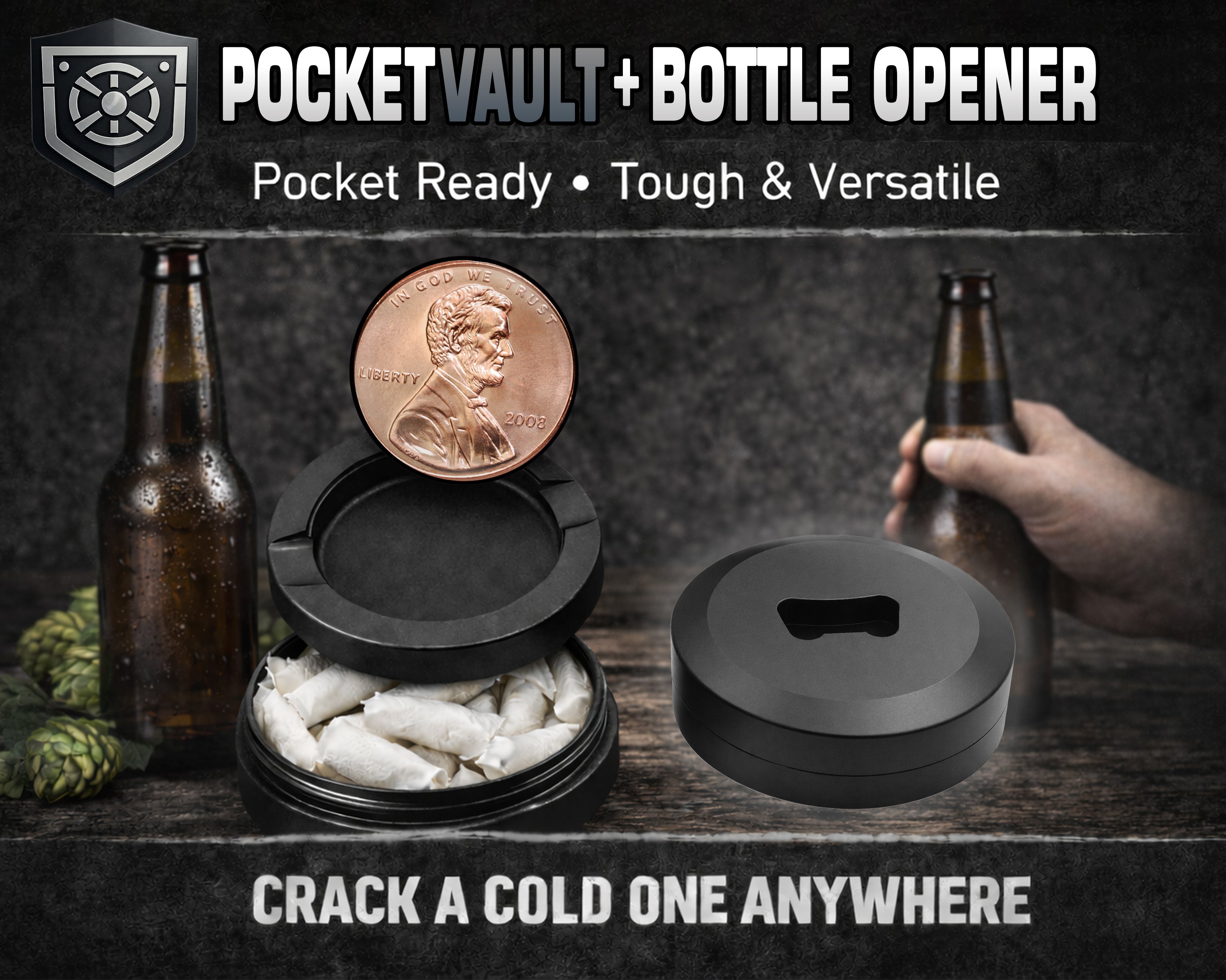 Penny For Your Thoughts Snus Storage Case Bottle Opener