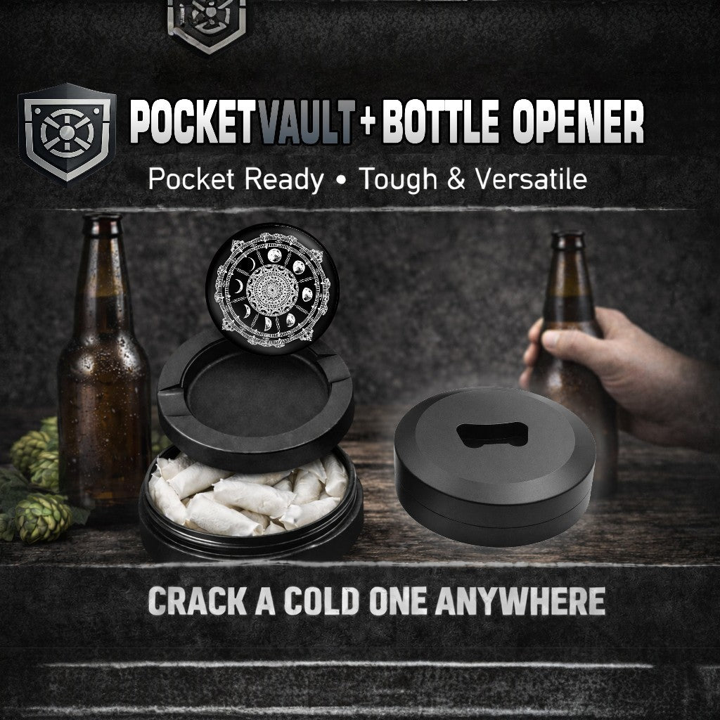 Phases of the Moon Witchy Snus Storage Case Bottle Opener